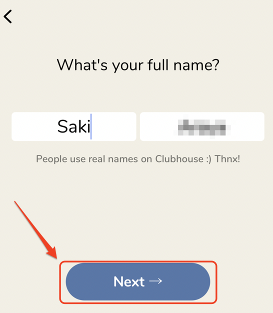 クラブハウス Clubhouseの登録の流れ 名前変更のやり方と注意点 さき Official Blog